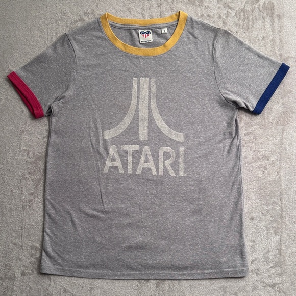 Junk Food Atari Shirt Size S Video Game Nerd Gamer Tee Retro T-Shirt Y2K style - Picture 1 of 5